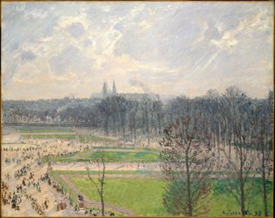 The Garden of the Tuileries on a Winter Afternoon by Camille Jacob Pissarro